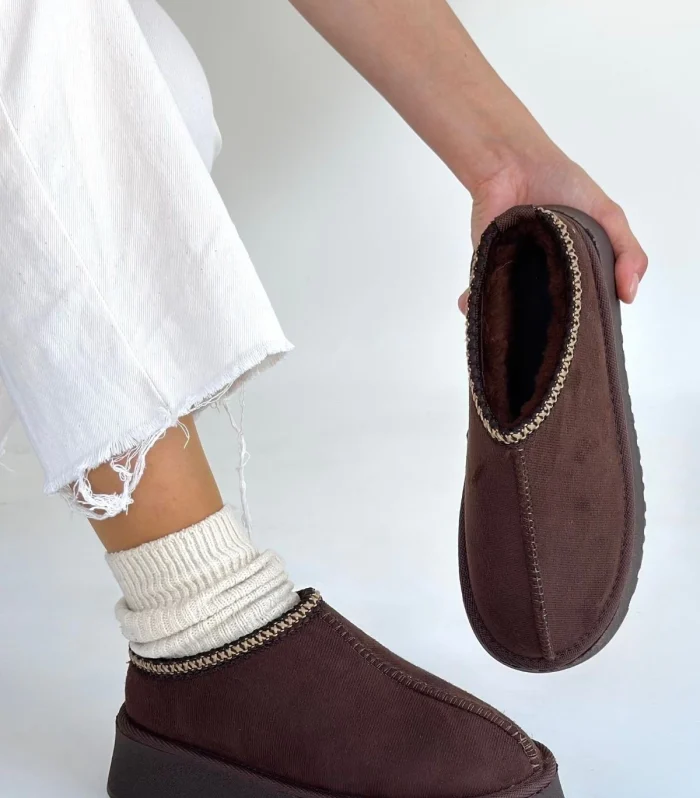 Foyk Kahverengi Süet Bot